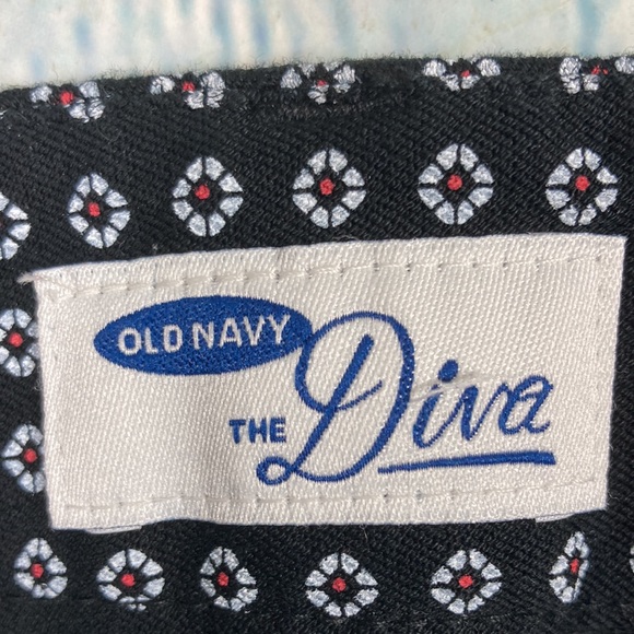 Old Navy Black w Design White Side Stripe Skinny Ankle Pants Size 4 - Picture 8 of 9